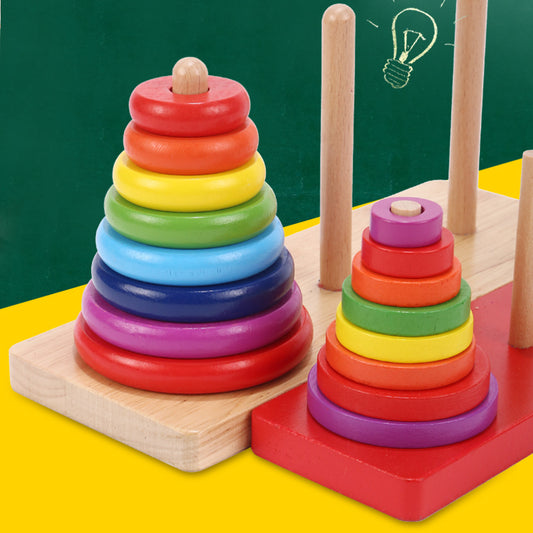 Montessori inspiriertes Spielen mit Holzspielzeug