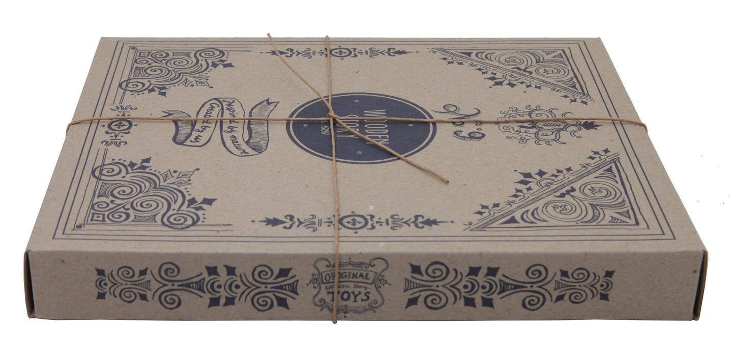 Regenbogen-Holzklötze im Tablett – 30 Stück | Montessori-Spielzeug für Kinder